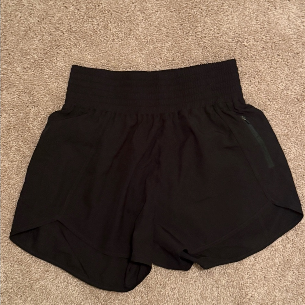 BMJL Women's Athletic Shorts High Waisted Running Short Pocket 2.5" Black Size M - Picture 3 of 4